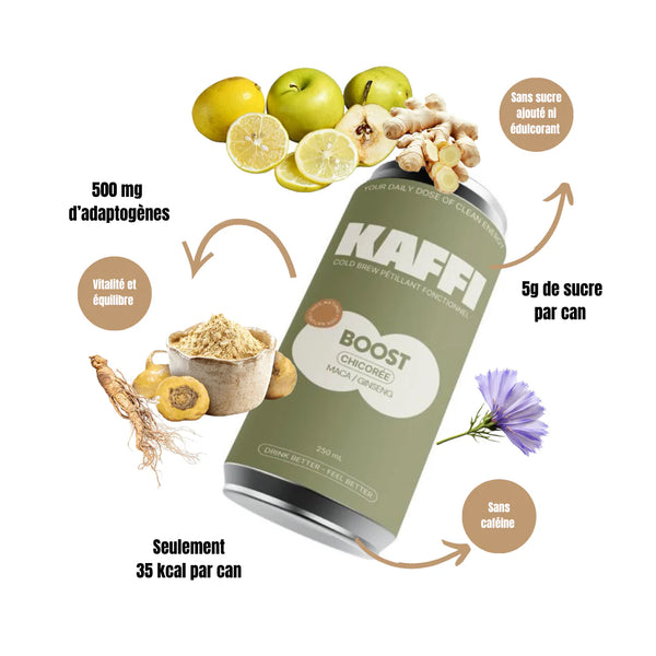 BOOST CHICORY energiedrank: Maca & Ginseng - Drink Kaffi
