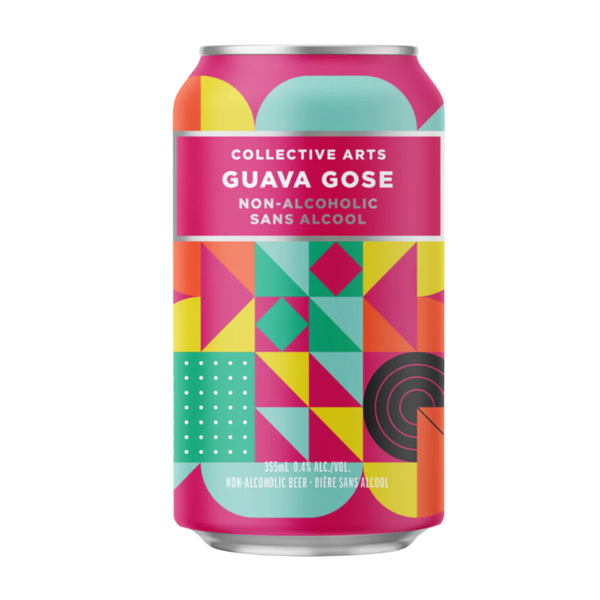 Collective Arts Guava Gose bier zonder alcohol 0,4%