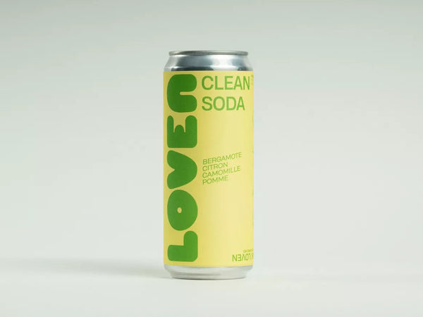 LOVEN CLEAN SODA Citroen, Bergamot, Appel & Kamille
