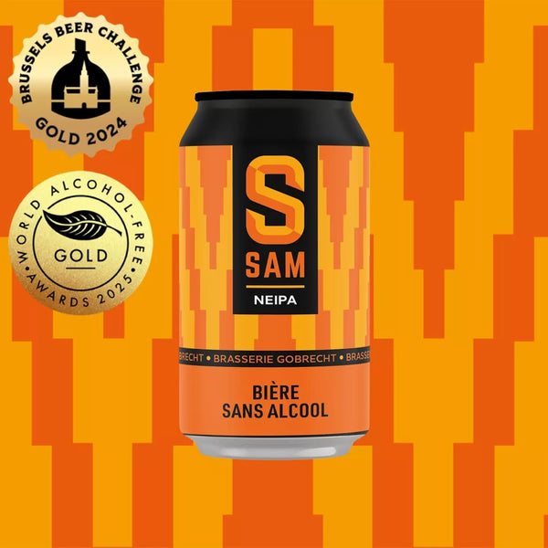SAM NEIPA bier zonder alcohol 0,5% - 33 cl blik