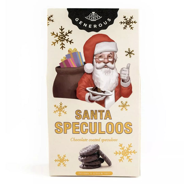 Kerstman Speculoos omhuld met pure chocolade