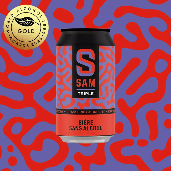 SAM tripelbier zonder alcohol 0,5% - 33 cl blik