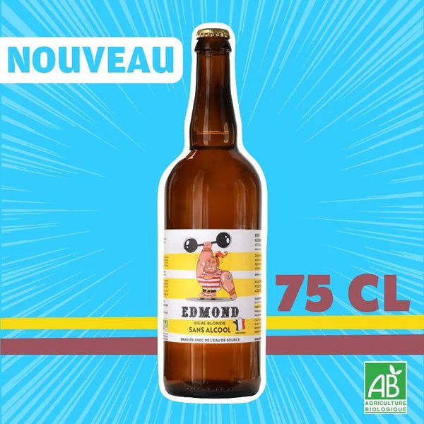 Edmond la blond & biologisch bier 0,5% alcoholvrij - 75 cl