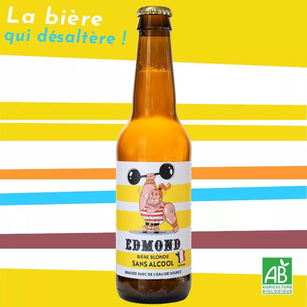 Edmond la blond & biologisch bier 0,5% alcoholvrij - 33 cl