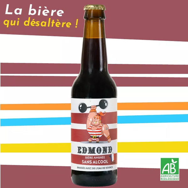 Edmond donker amber & biologisch bier 0,5% zonder alcohol