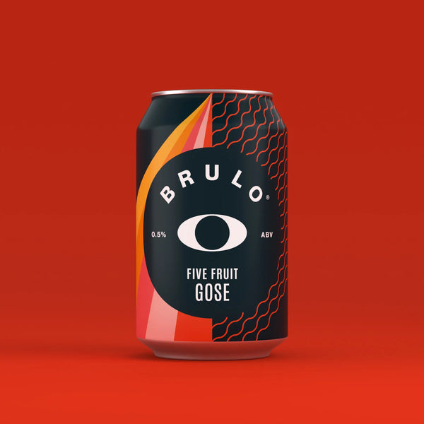 Brulo 5 fruit Gose bier zonder alcohol 0,5%
