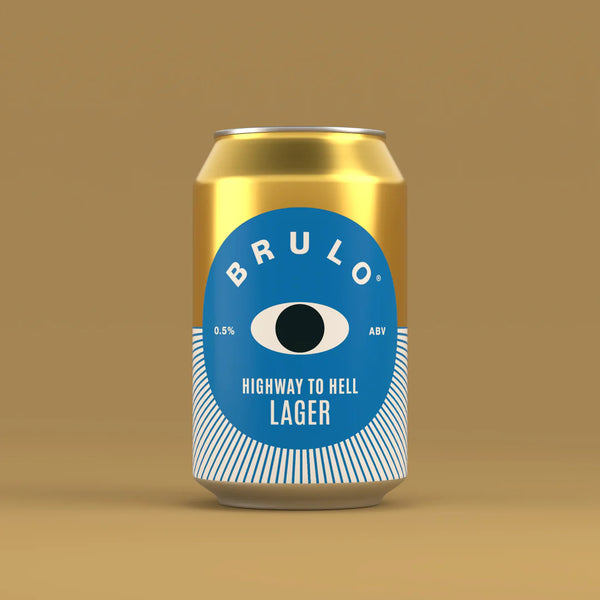 Brulo Highway To Hell Lager bier zonder alcohol 0,5%