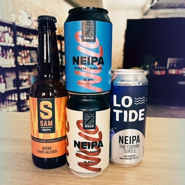 Collectie van 4 alcoholvrije NEIPA bieren