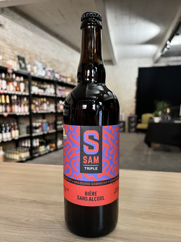 Triple SAM bier zonder alcohol 0,5% - 75 cl fles