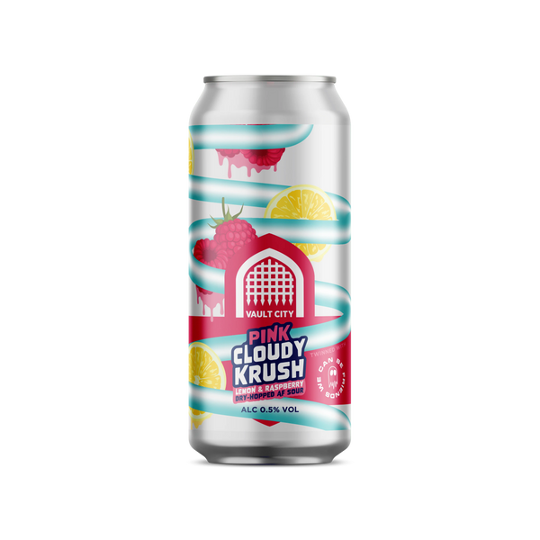 Pink Cloudy Krush Beer - Vault City alcoholvrij 0,5