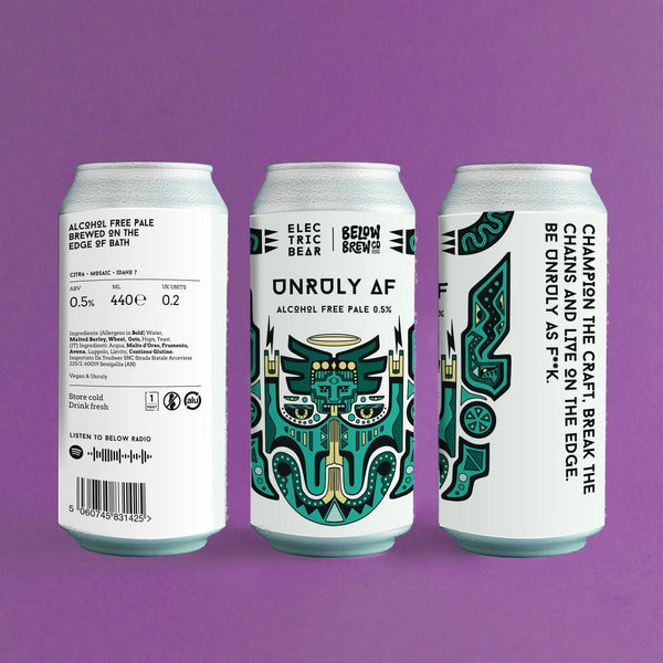 Below Brew Beer - Unruly AF zonder alcohol 0,5%