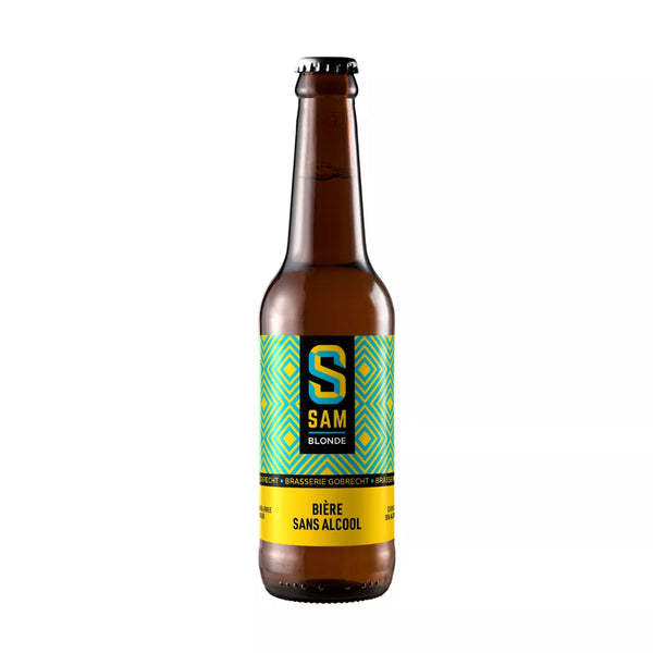 SAM blond bier zonder alcohol 0,5% - 33 cl fles