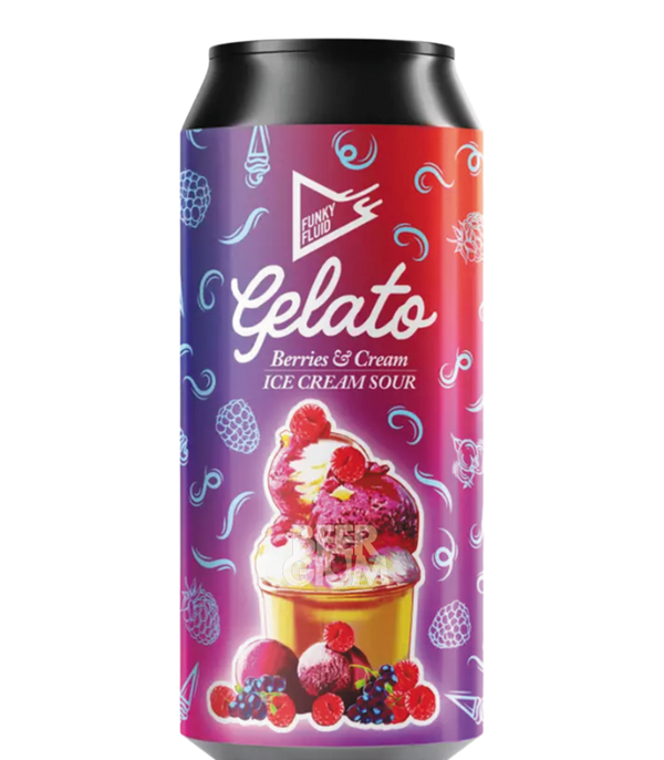 Funky Fluid Free Gelato Berries & Cream bier zonder alcohol 0,5%