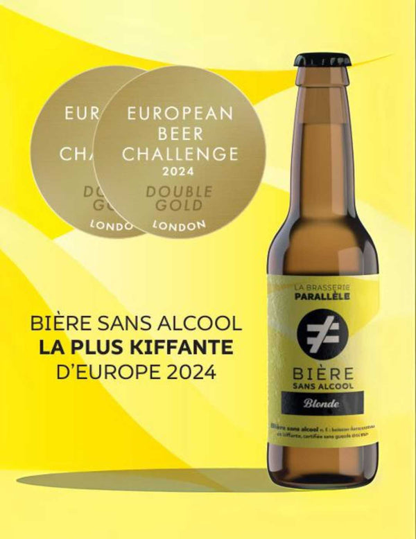 Blond bier La Brasserie Parallèle 0,3% Biologisch